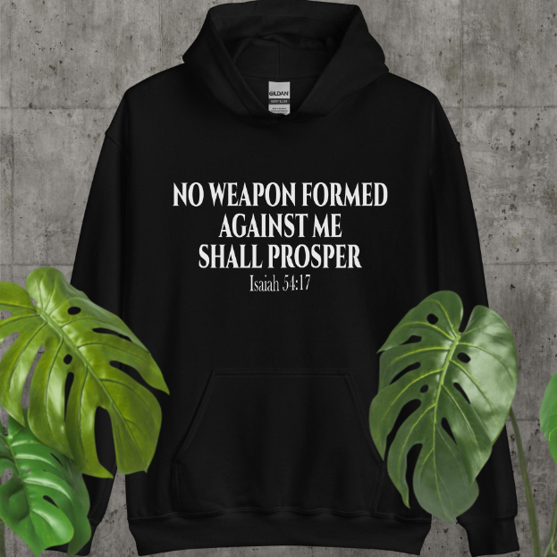 NO WEAPON FORMED AGAINST ME SHALL PROSPER.  Isaiah 54:17