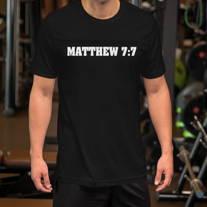 Christian Matthew 77 Q, It Will Be Given To Men Digital Printed T-shirt