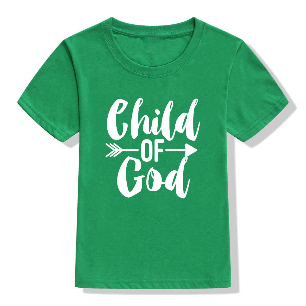 Kids Color Holiday Faith Shirt Christian Short Sleeve